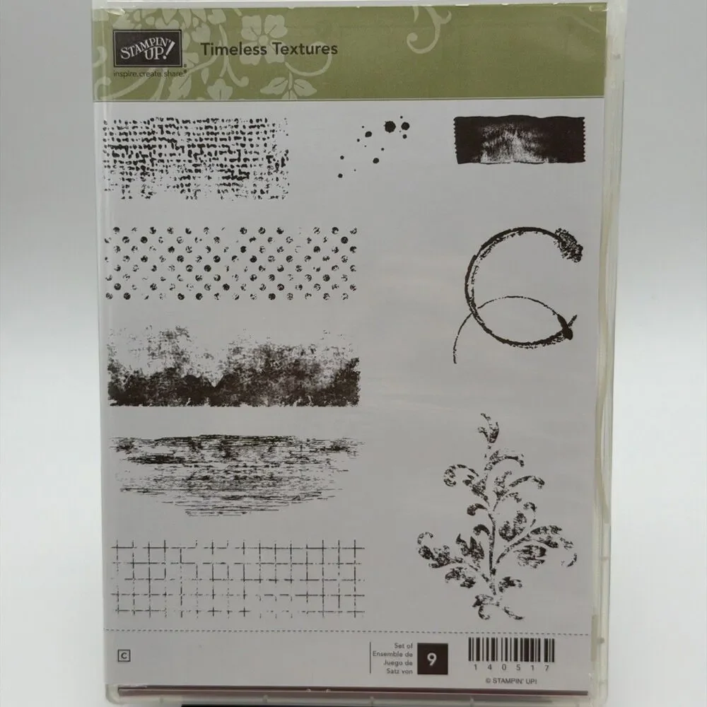 Stampin Up TIMELESS TEXTURES Rubber Stamps